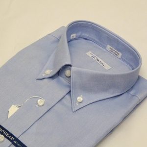 Camicia facile stiro oxfordino celeste