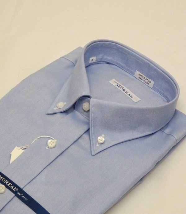 Camicia facile stiro oxfordino celeste