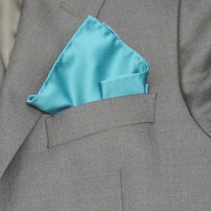 Pochette da taschino verde tiffany