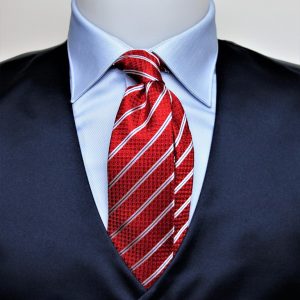 Cravatta regimental piquet rossa