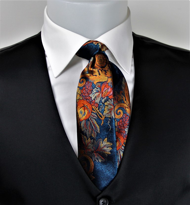 Cravatta seta fantasia autunno