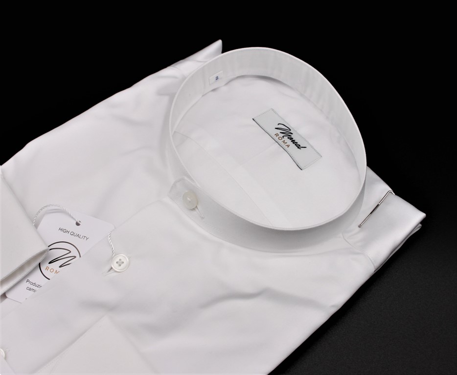 Camicia bianca collo corea