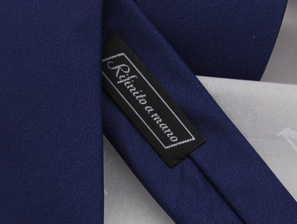 Cravatta lana e seta blu