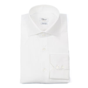 Camicia collo alto 2 bottoni (york) Oxfordino Bianco