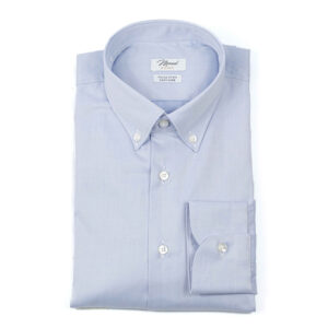 Camicia Twill Celeste collo botton down