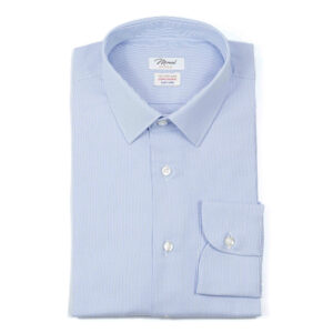 Camicia righe Oxfordino Millerighe celeste chiaro