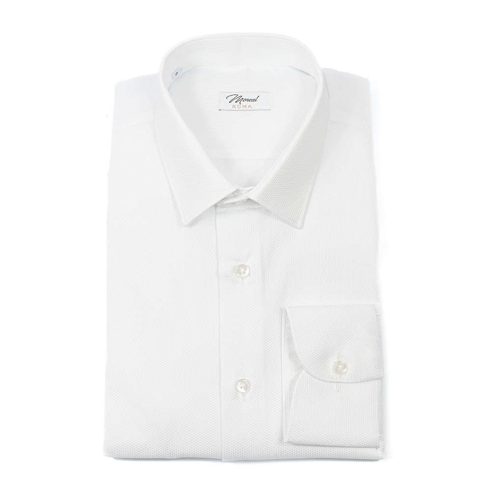 Camicia Nido d’ape Reale Bianco