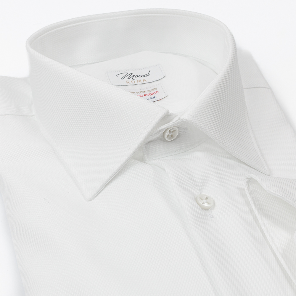Camicia facile stiro Twill marcato bianco - immagine 2