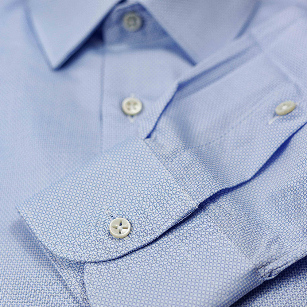 Camicia Armaturato rombo celeste chiaro - immagine 3