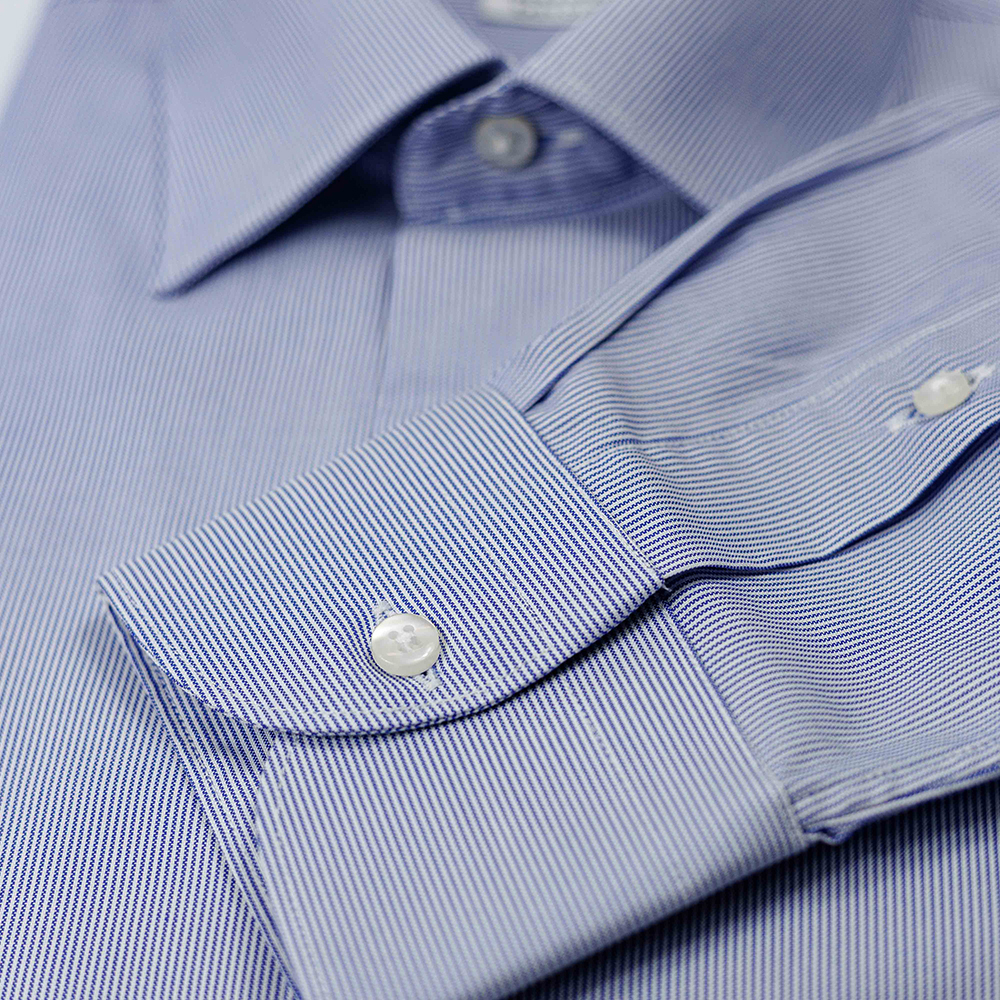 Camicia Oxfordino Millerighe Blu - immagine 3