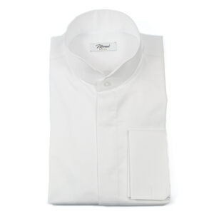 Camicia Twill raso bianco collo Smith