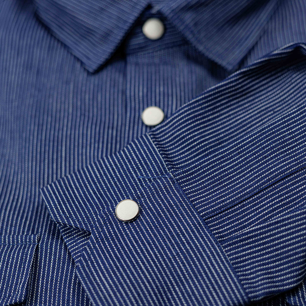 Camicia Jeans Denim righe bianche - immagine 3