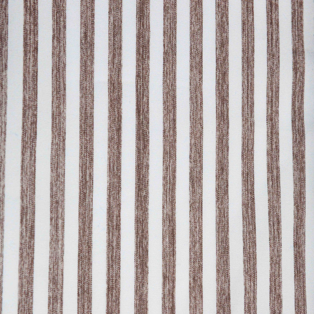 POPELINE PELLE OVO FASCIA MARRONE SCREZIATA - 100% COTONE - DOPPIO RITORTO