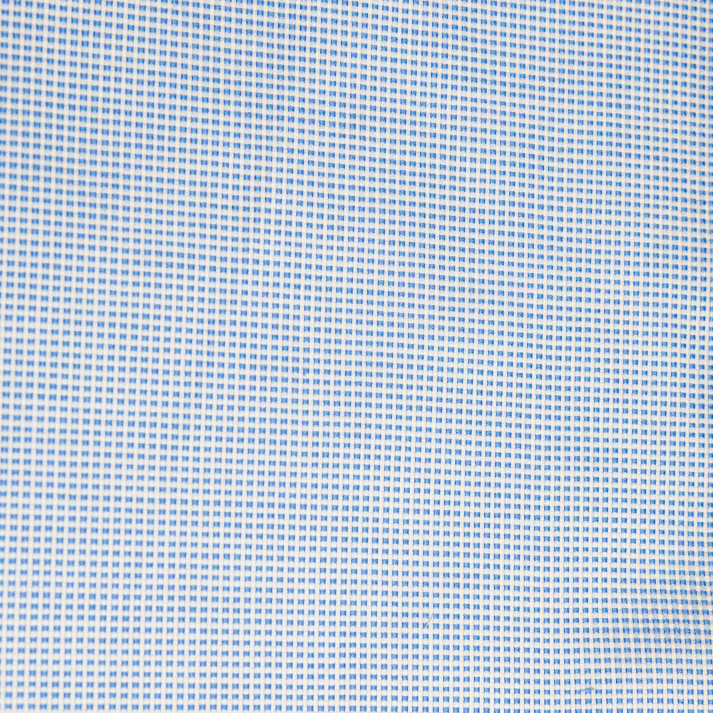 OXFORD PINT POINT CELESTE - 100% COTONE