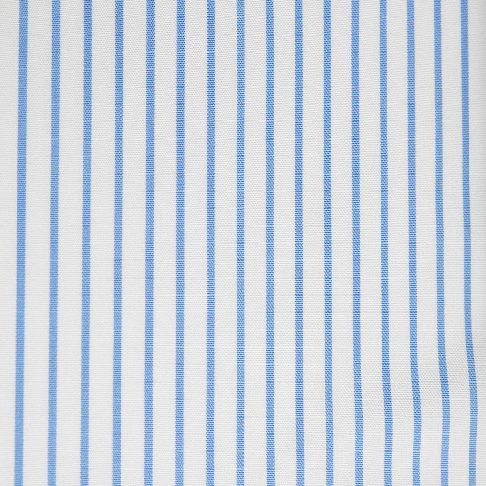 POPELINE RIGA CELESTE – DOPPIO RITORTO – 100% COTONE