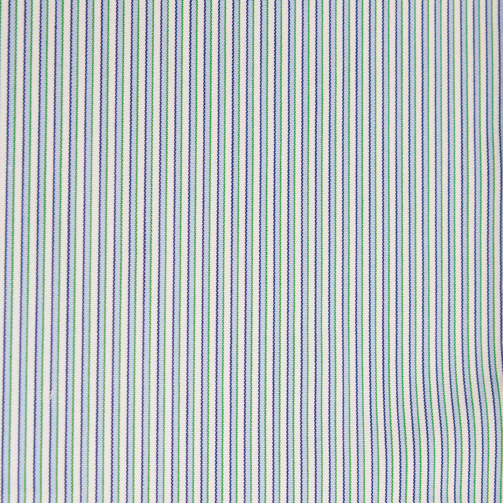 POPELINE RIGA TURCHESE - DOPPIO RITORTO - 100% COTONE