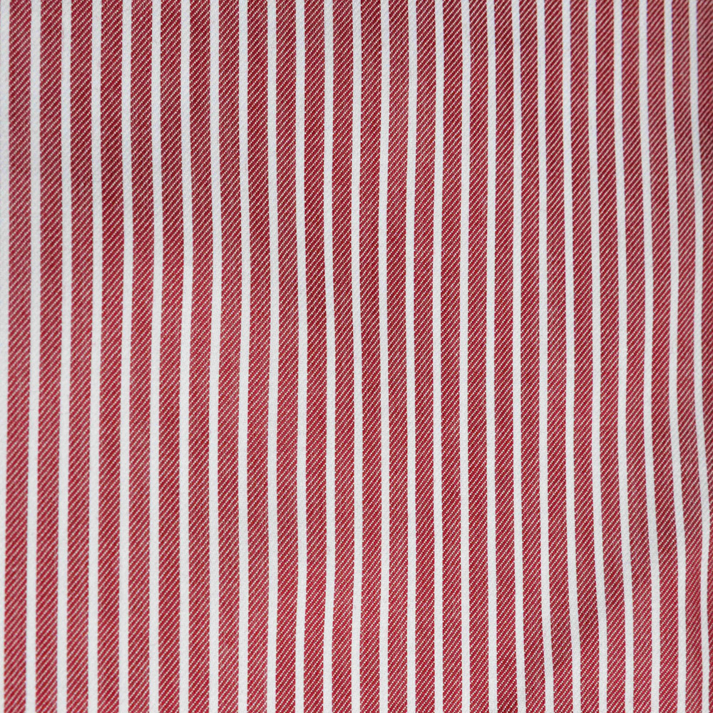 TWILL BORDEAUX RIGA BIANCA - 100% COTONE