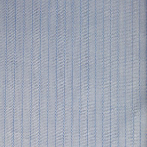 TWILL CELESTE OPERATO RIGATO - DOPPIO RITORTO - 100% COTONE