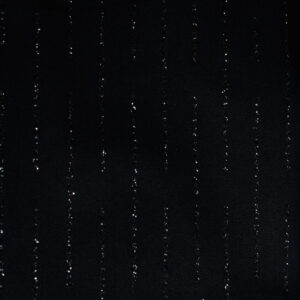 POPELINE NERO RIGHE BRILLANTINO - 90% COTONE , 10% ELASTAN