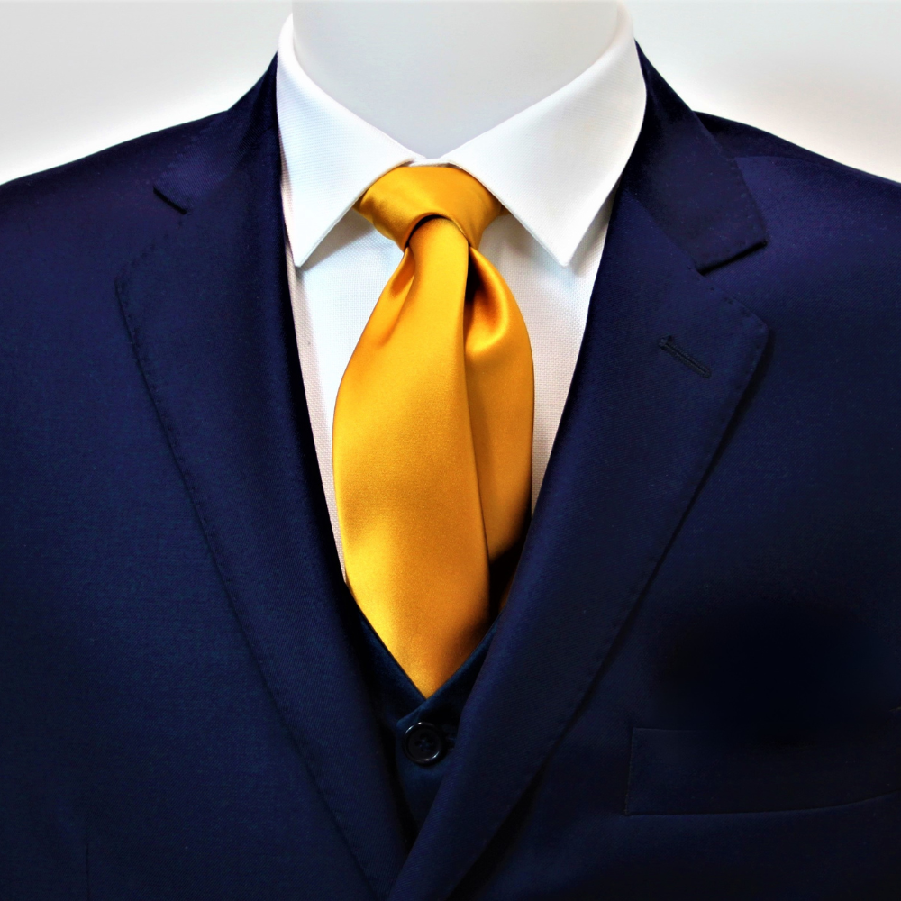 Cravatta viscosa bronzo