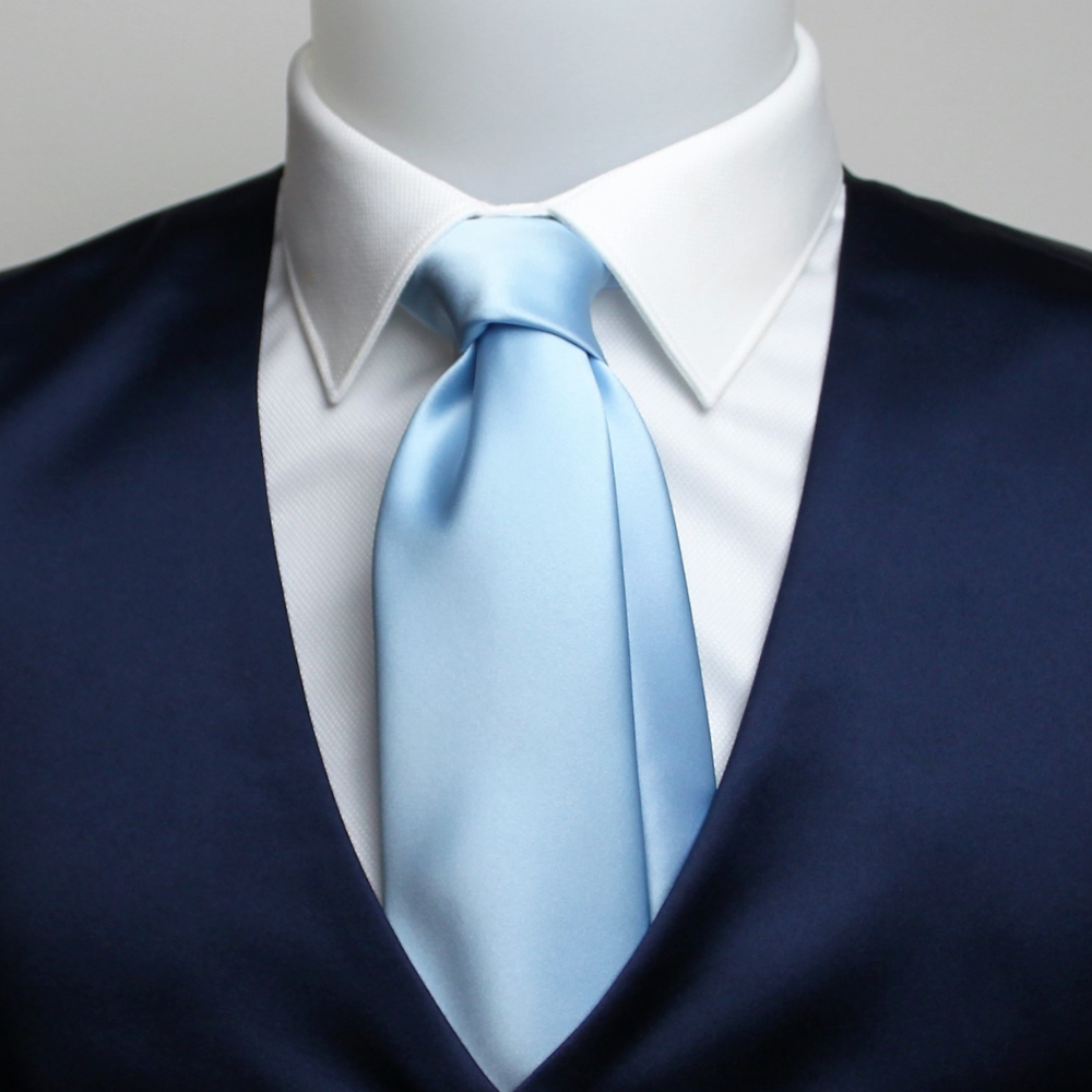 Cravatta viscosa celeste chiaro