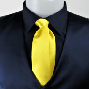 Cravatta viscosa gialla