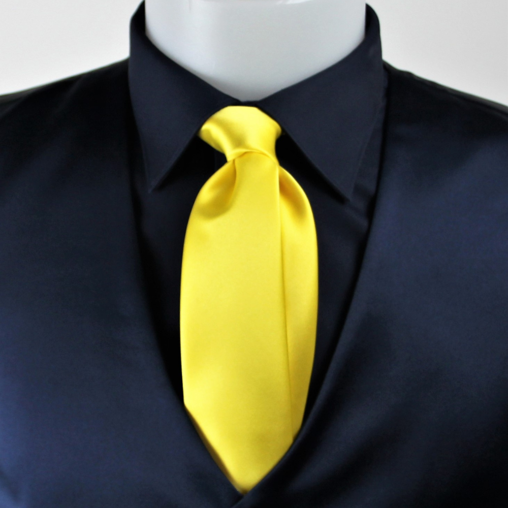 Cravatta viscosa gialla