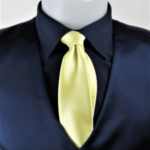 Cravatta viscosa giallo chiaro