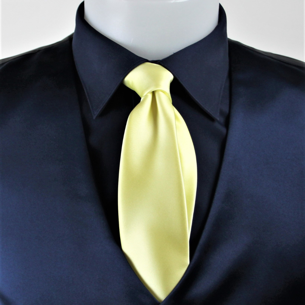 Cravatta viscosa giallo chiaro