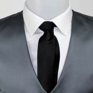 Cravatta viscosa nera