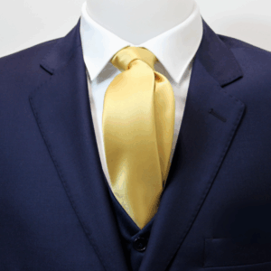 Cravatta viscosa ocra