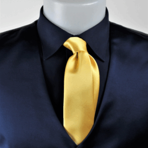 Cravatta viscosa oro