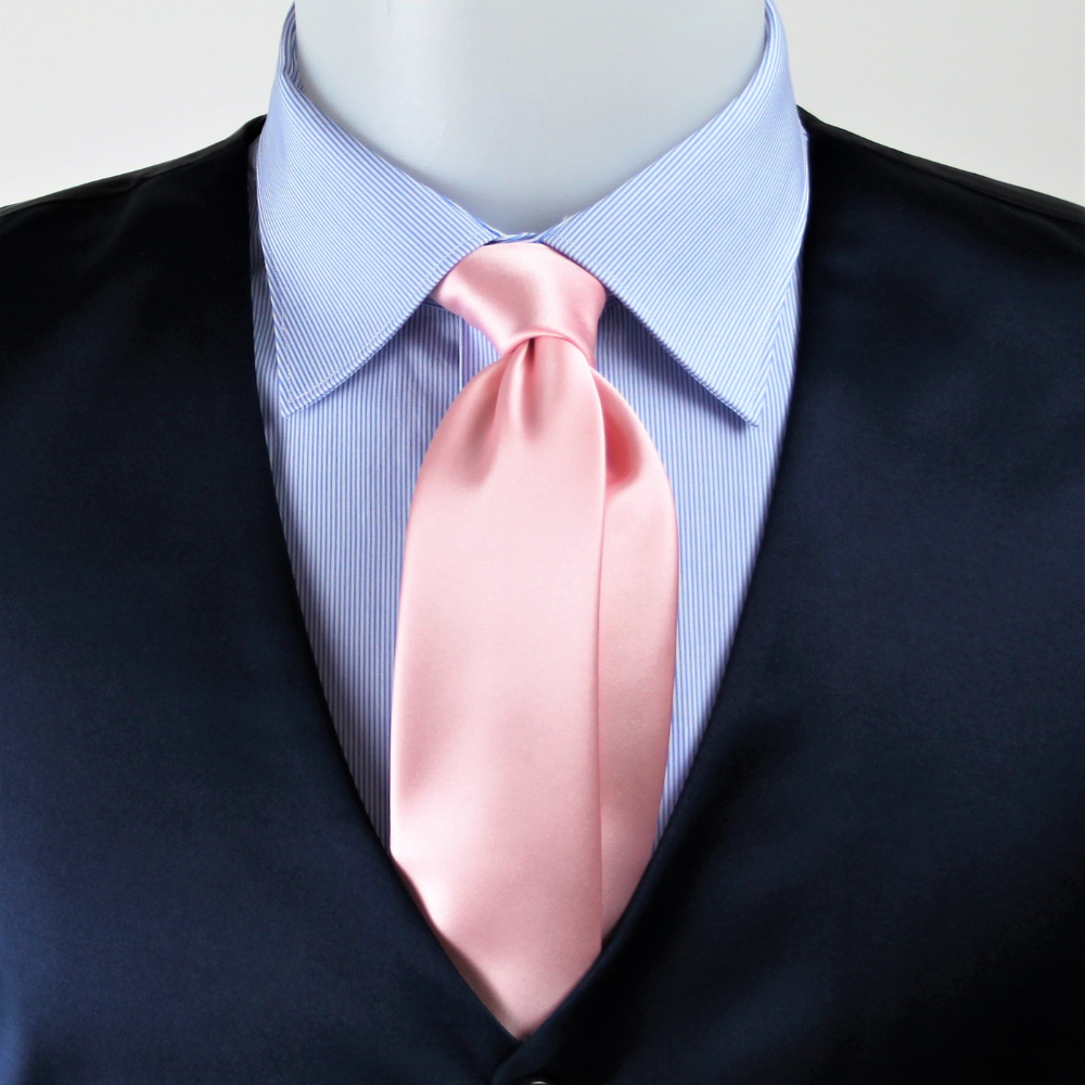 Cravatta viscosa rosa