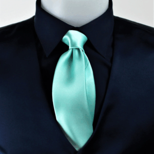 Cravatta viscosa verde acqua