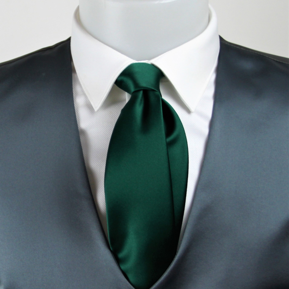 Cravatta viscosa verde bottiglia