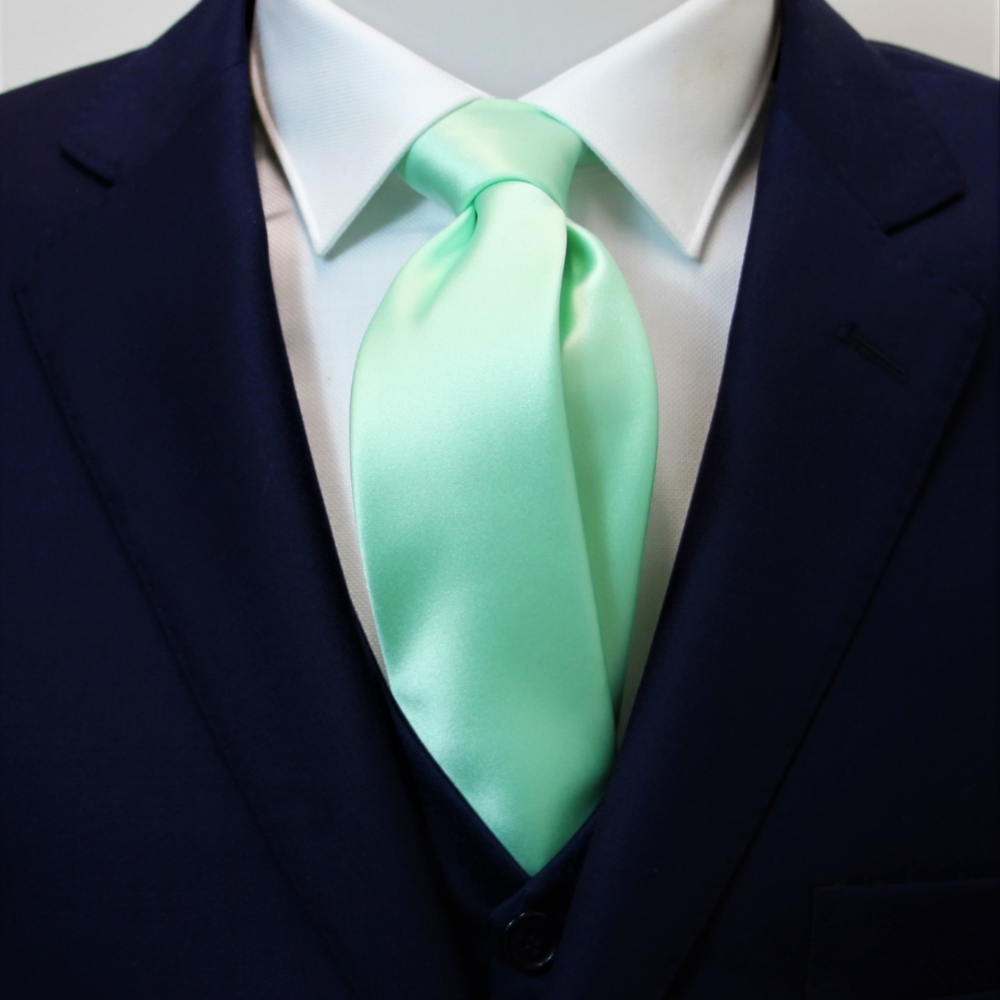 Cravatta viscosa verde chiaro