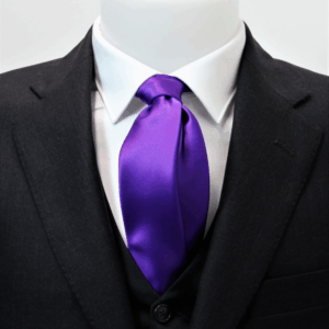 Cravatta viscosa viola