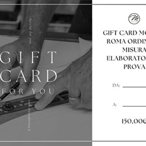 Gift Card Moreal Roma Ordine su misura elaborato con prova