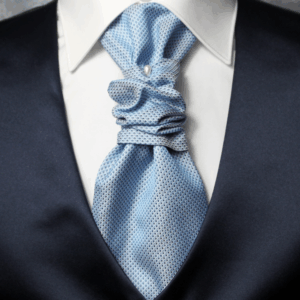 Plastron viscosa rombetti azzurro - blu