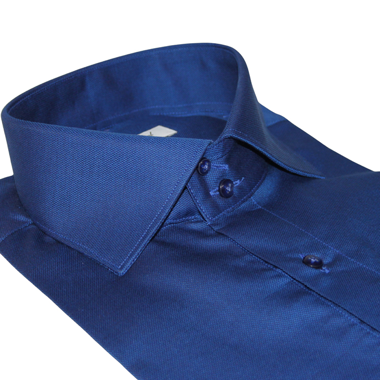 Camicia Nido d'ape Bluette 100% Cotone - Doppio ritorto - Collo York - Polso Classico - immagine 2