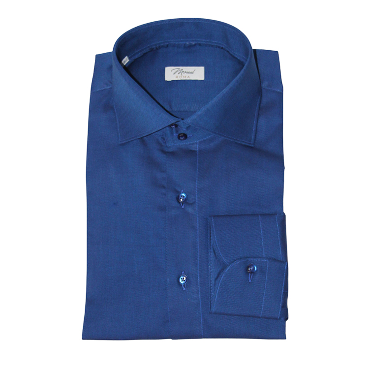 Camicia Nido d’ape Bluette 100% Cotone – Doppio ritorto – Collo York – Polso Classico