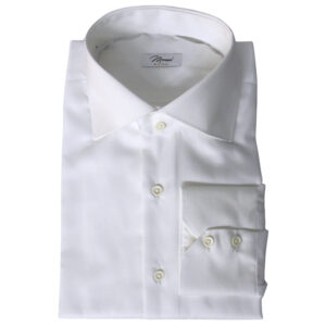 Camicia Armaturato bianco 100% Cotone - Doppio ritorto - Collo York - Polsino Hobby
