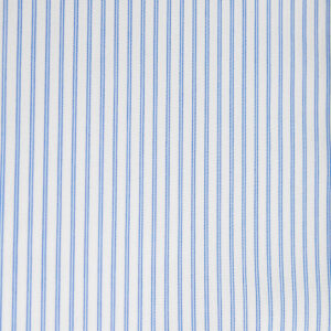 BIANCO OPERATO DOPPIA RIGA CELESTE - 100% COTONE