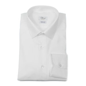 Camicia Oxfordino Bianco | Collo Zurigo polso classico stondato