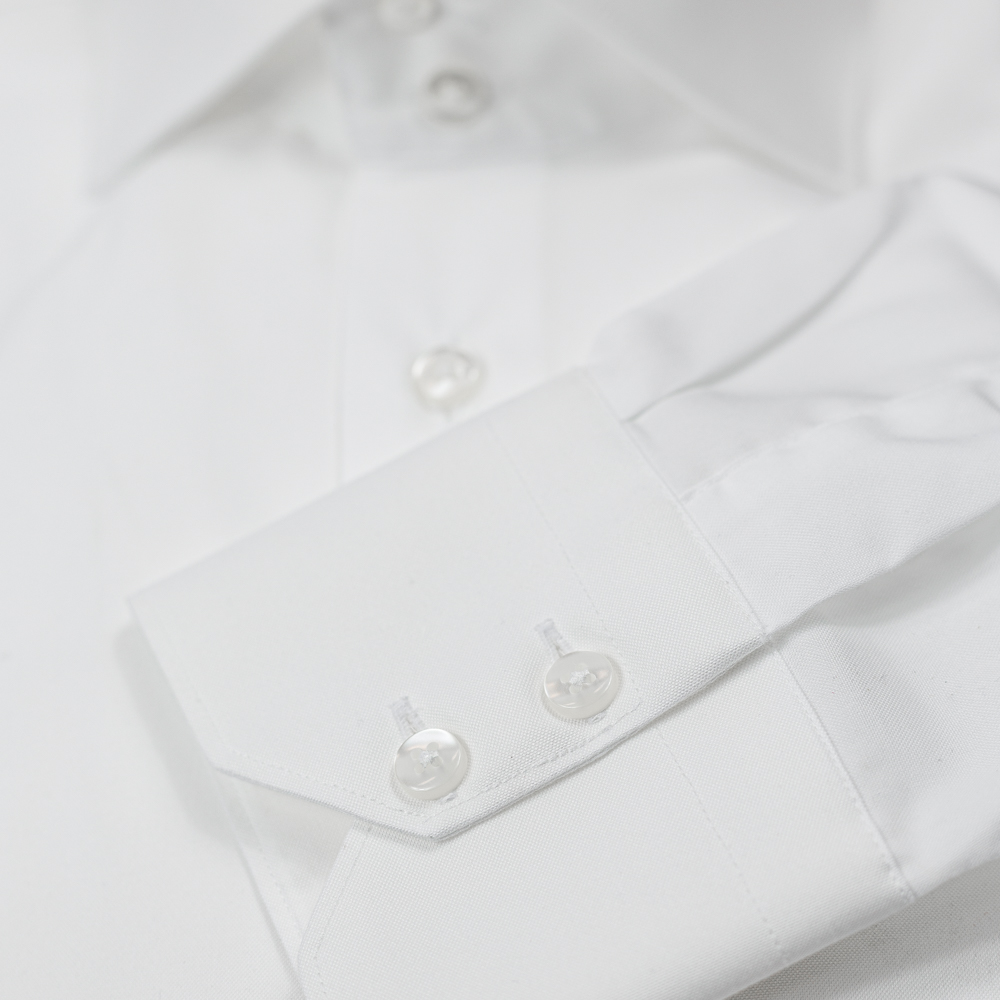 Camicia Oxfordino Bianco | Collo York polso Hobby - immagine 3