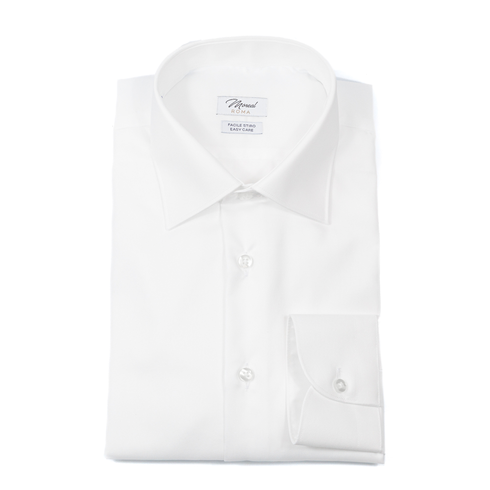 Camicia Twill Bianco | Collo Parigi
