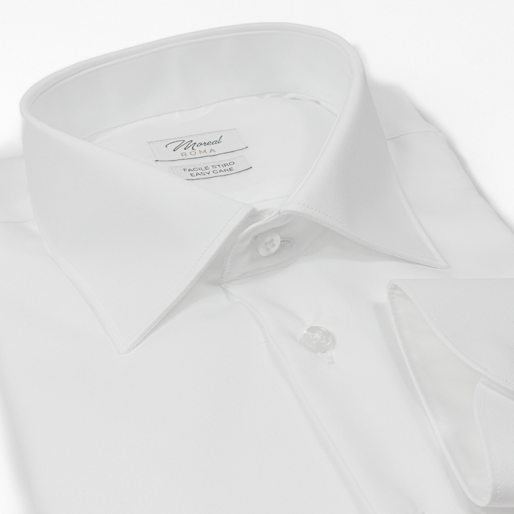 Camicia Twill Bianco | Collo Sir Button Down - immagine 5