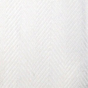 WHITE HERRINGBONE - 100% COTTON - DOUBLE TWIST
