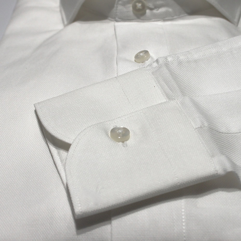 Moreal Roma 1308L NIDO D'APE BIANCO - 100% COTONE - DOPPIO RITORTO - COLLO VIESTE - POLSO CLASSICO - 79,00 € (3)