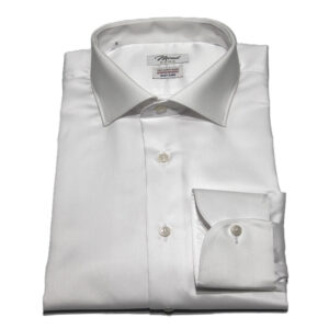 Camicia Twill Bianco | Collo Mentone e polso classico